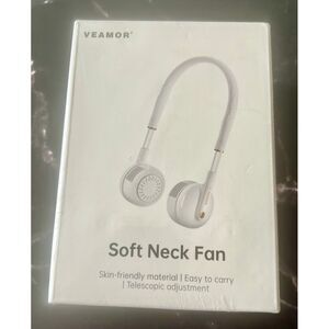 VEAMOR Portable Neck Fan Bladeless Cooling Device w/LED‎ Light USB Rechargeable